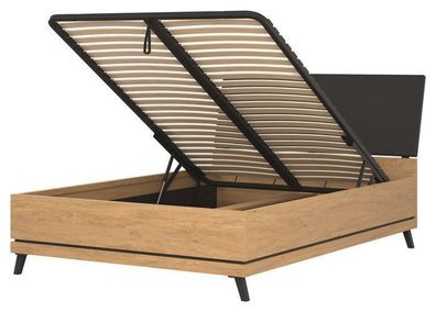 Bett 140x200cm ATE 15/180 S.P. Betgestelle Kopfteil Bettkasten Lift Lattenrost