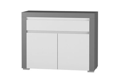 Kommode 106 cm Alabama ABK-2 Wohnzimmerschrank 2 türiger mit 1 Schublade Schrank