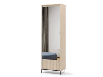 Dielenschrank TREND TG-01 Flurschrank Led Spiegel Sandbeige