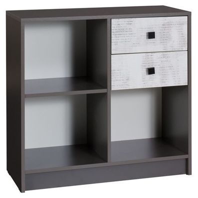 Kommode Tommy 13P Klein Regal mit 2 Schubladen jugendzimmer