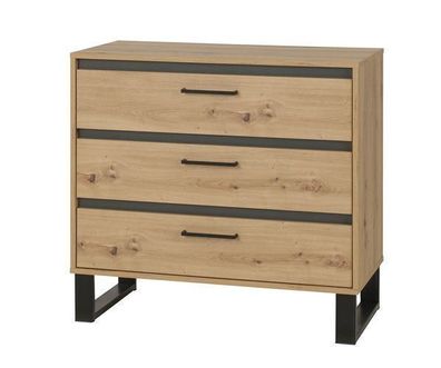 Kommode NEWADA NW11 Schubladenkommode 90x83x41 cm mit 3 Schubladen