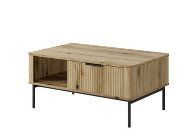 Couchtisch Wilson K – Moderner Teetisch mit Schubladen in Evoke Eiche