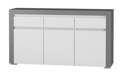 Sideboard 152 cm Alabama ABK-1 Kommode 3 türiger mit 3 Schubladen