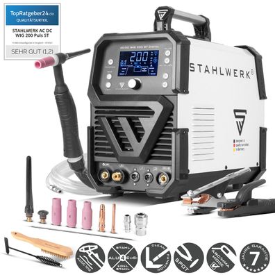 Stahlwerk Schweißgerät AC/DC WIG 200 ST Digital Kombischweißgerät 200 A