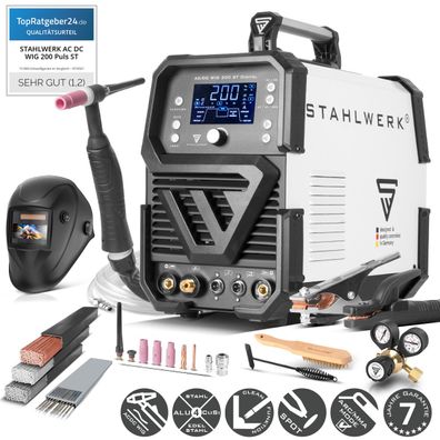 Stahlwerk Schweißgerät AC/DC WIG 200 ST Digital Vollausstattung 200 A WIG & MMA