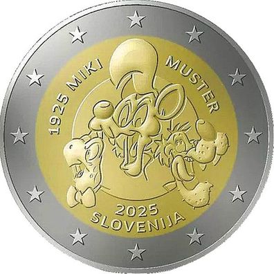Slowenien 2 Euro 2025 - Miki Muster*