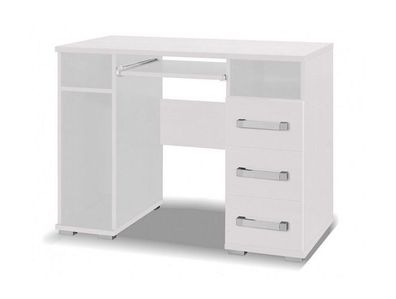 Schreibtisch Maximus M31 Pc-Tisch mit tastaturablage Kastanie Weiß