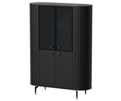 Vitrine Zante ZA1 Vitrinenschrank schwarz
