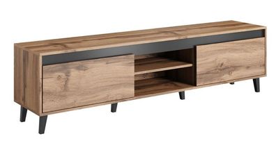 Tv Schrank Nord II Lowboard Unterschrank Tv-Tisch Skandinavish Möbel mit 3 Klappen