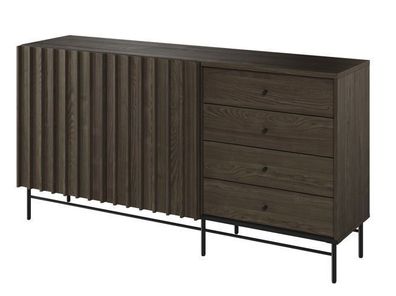Kommode Piemonte PE-07 Sideboard 165x87x44 cm 2 Türen 4 Schubladen Wohnzimmerschrank