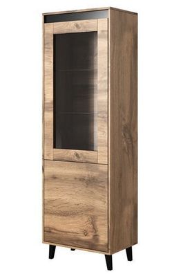 Vitrine Nord Wotan Eiche Schrank Vitrinenschrank Wohnzimmerschrank
