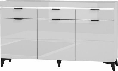 Sideboard 157 cm Baldur BDK-1 Kommode 3 türiger mit 3 Schubladen