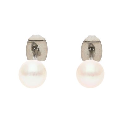 Boccia Ohrstecker 0535-01 Titan mit Süßwasserzuchtperle