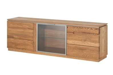 Fernsehschrank Montenegro 26 Tv-Kommode Lowboard Eiche Holzfurnier Massivholz