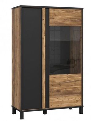 Vitrine Hayato HYTV521R Schrank Wohnzimmerschrank 2 Türiger Vitrinenschrank