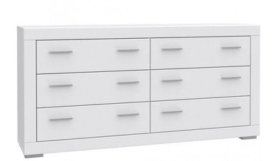 Snow SNWK26 - Weiß, Modern, 6 Schubkästen