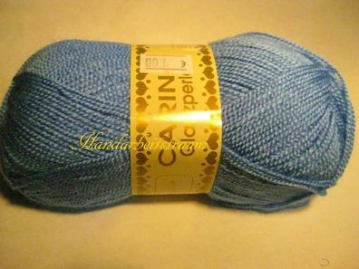 50 g Carina Glanzperle Polyacrylgarn Lauflänge ca 220m Lauflänge jeansblau Nr 12