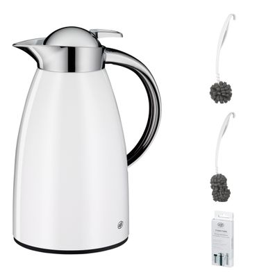 alfi SIGNO Isolierkanne – Vorteilsset mit Reinigungsbürste CLEAN FIX 30 cm