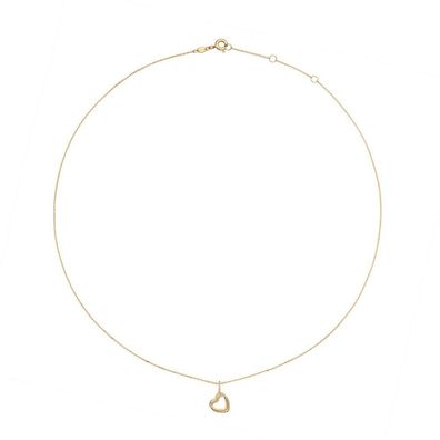 Jackie Gold - JKN25.442 - Halskette - Damen - 585 Gelbgold - Twisted Heart