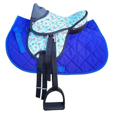 Sattelset "My little Pony" - Sattelset für Holzpferd Blue Flower Sonder Edition