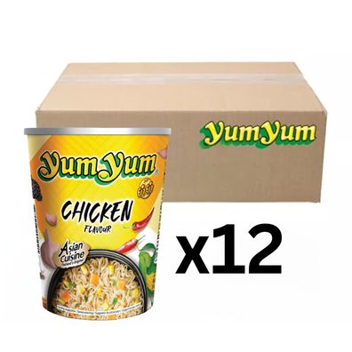 12er-Pack YumYum Instantnudeln Huhn Cup 70g