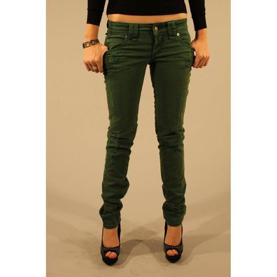 John Galliano Verde Cotton Women Jeans