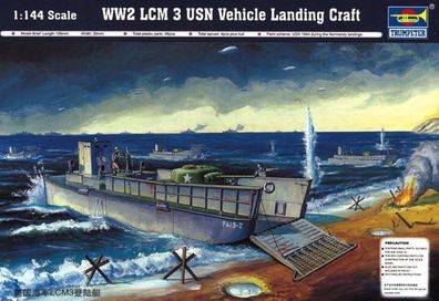 Trumpeter 1:144 102 US Landungsboot LCM (3) - NEU