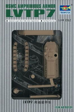 Trumpeter 1:144 104 LVTP7 Amphibienfahrzeug - NEU