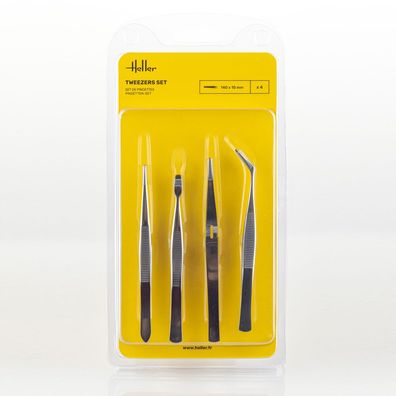 Heller 99023 Tweezers Set (4 pieces) - NEU