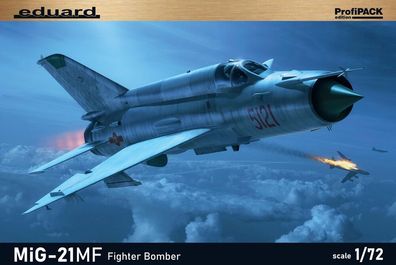 Eduard Plastic Kits 1:72 70142 MiG-21MF Fighter Bomber 1/72 Profipack - NEU