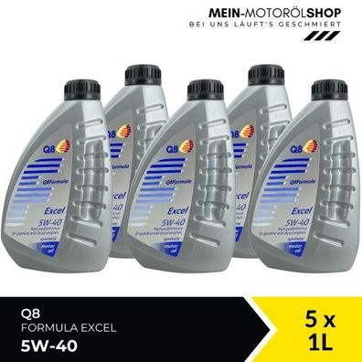 Q8 Formula Excel 5W-40 5x1 Liter