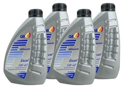 Q8 Formula Excel 5W-40 4x1 Liter
