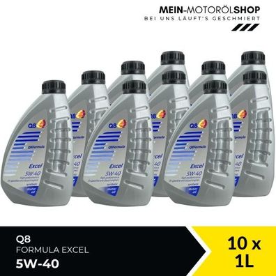 Q8 Formula Excel 5W-40 10x1 Liter
