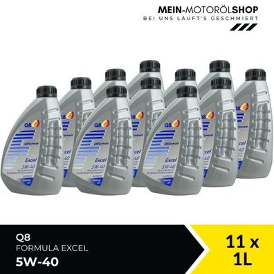 Q8 Formula Excel 5W-40 11x1 Liter