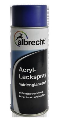Albrecht Acryl-Lackspray seidenglänzend div. Farbtöne Spraylack Sprühlack f. 3qm