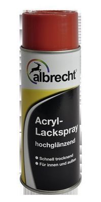 Albrecht Acryl-Lackspray hochglänzend div. Farbtöne Spraylack Sprühlack für 3qm
