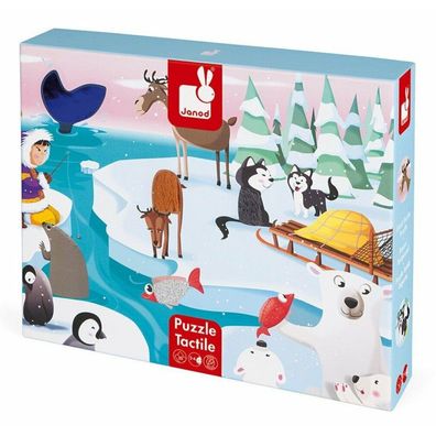 JANOD Taktiles Puzzle Leben auf Eis 20 Teile