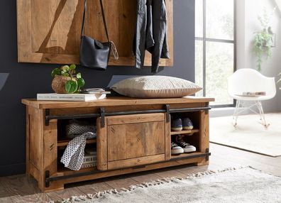 Garderobenbank II 115x45cm 'Railroad' Mango & Eisen