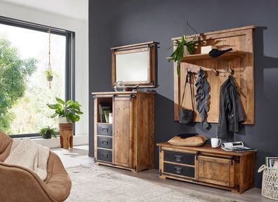 Garderobenset 4-tlg. 'Railroad V' Mango & Eisen