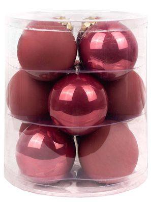 Weihnachtskugeln 12 Stk 8cm Dusty Rose