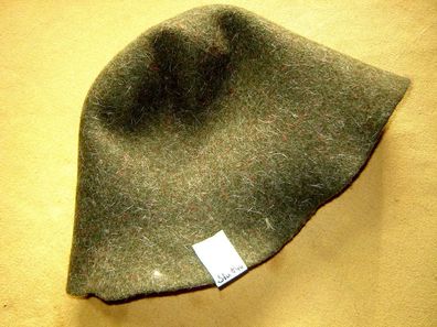 Hutstumpen Stumpen Filz Wolle oliv mit Stichel bunt 110 gr Ü 48cm Rd 82cm Stu 846