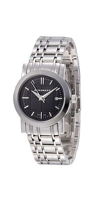 Burberry Heritage Damenuhr silber schwarz