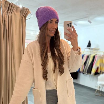 Mütze Mohairmimix Valerie Lila Damen Mützen Frauen Mohairmütze Weibliche Beanie