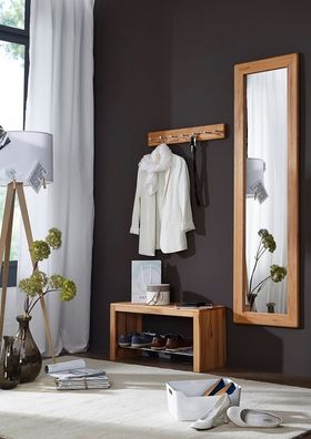 Garderobenkombination 3-tlg. 'Bayreuth IV' Kernbuche massiv