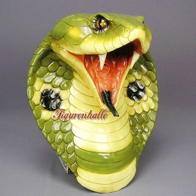 Wüsten Cobra Kopf Schlangenkopf Wand Deko Western Mexiko Figur Klapperschlange