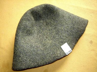 Hutstumpen Wolle Modist Zubehör Stumpen dkl grün m hellen Stichelhaaren Stu 854