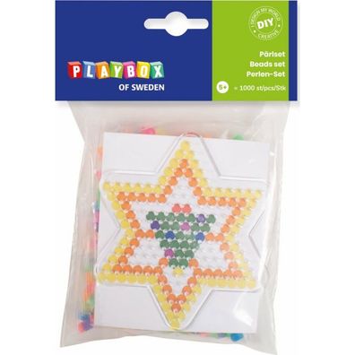 Playbox Bügelperlen Kleines Sternchen Set 1000Stück
