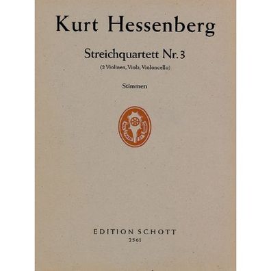 Streichquartett Nr. 3 op. 33 9790001038294