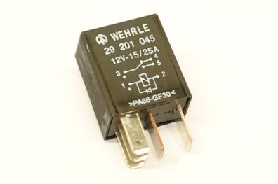 WEHRLE Wechsler Mikrorelais 12V 15/25A Diode