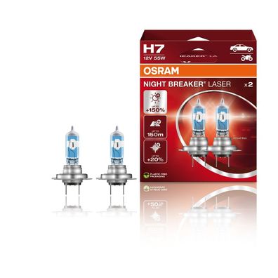 OSRAM H7 NightBreakerLaser150% 2er Set 12V